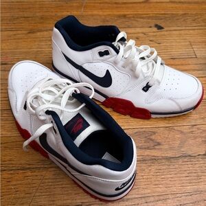 Nike White and Red Sneakers